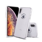 Wholesale iPhone Xs Max Chrome Metallic Transparent Case (Clear)